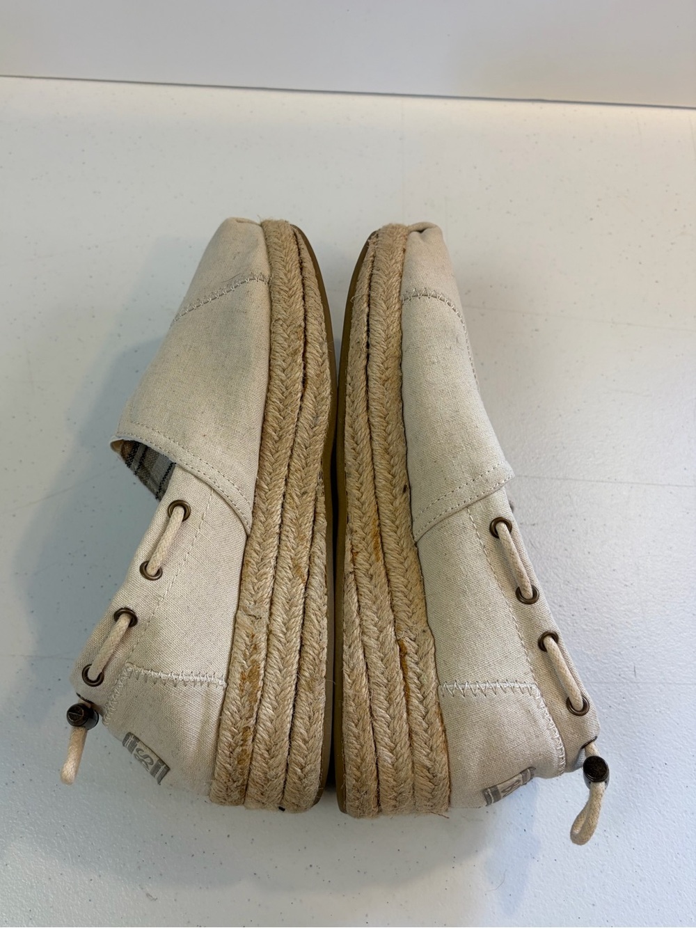 Skechers Bobs Highlights High Jinx Slip On Shoes Comfort Espadrille Beige 6.5 - Picture 6 of 10